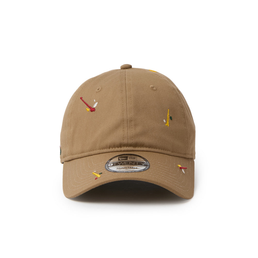 9TWENTY Splash Embroidery Basic Khaki Adjustable