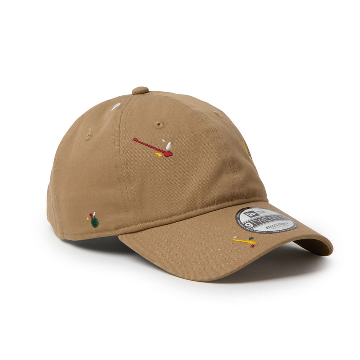 9TWENTY Splash Embroidery Basic Khaki Adjustable