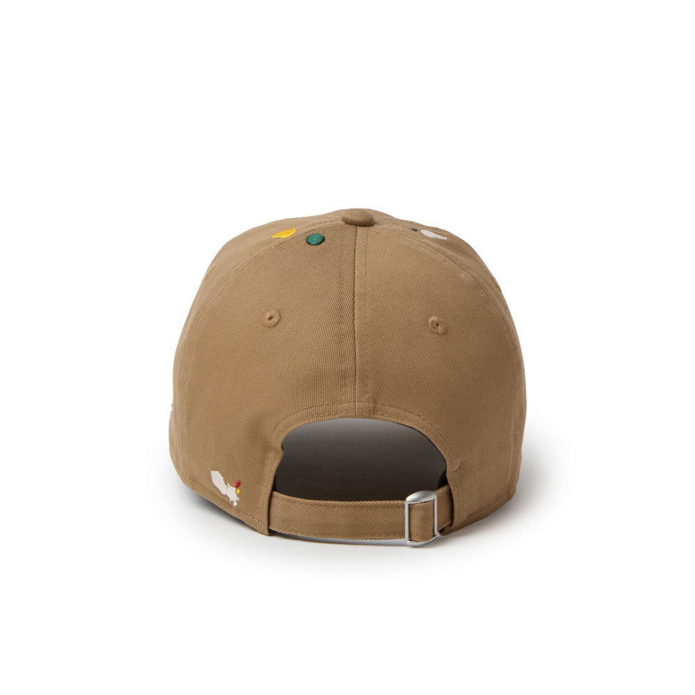 9TWENTY Splash Embroidery Basic Khaki Adjustable
