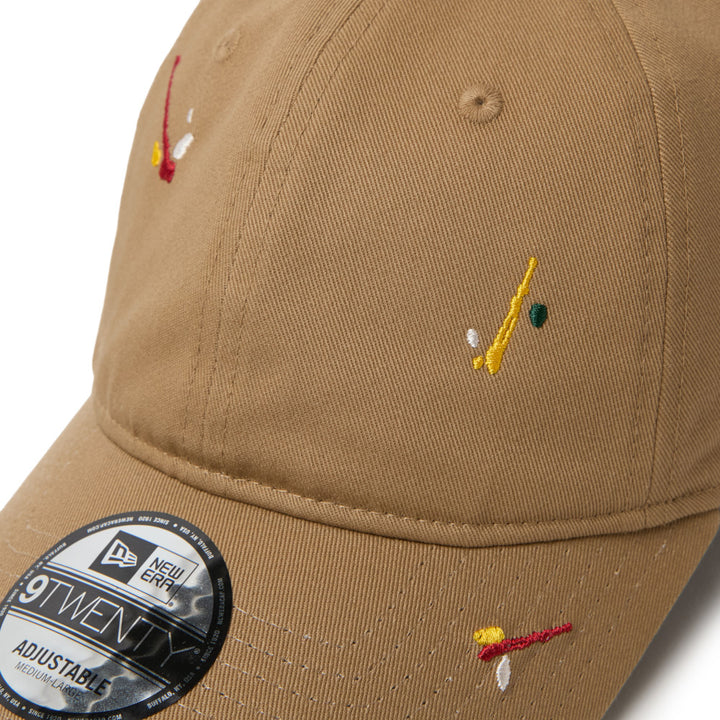 9TWENTY Splash Embroidery Basic Khaki Adjustable