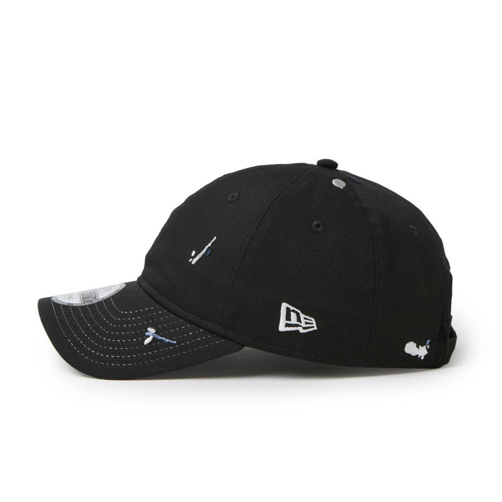 9TWENTY Splash Embroidery Basic Black Adjustable
