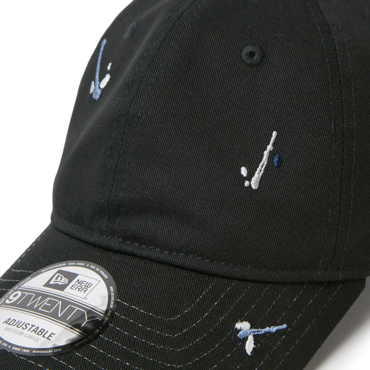 9TWENTY Splash Embroidery Basic Black Adjustable