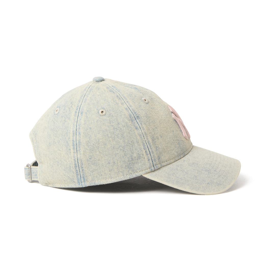 9TWENTY New York Yankees Over Dye Denim White Adjustable