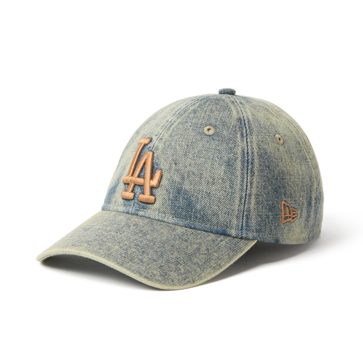 9TWENTY Los Angeles Dodgers Over Dye Denim Navy Adjustable