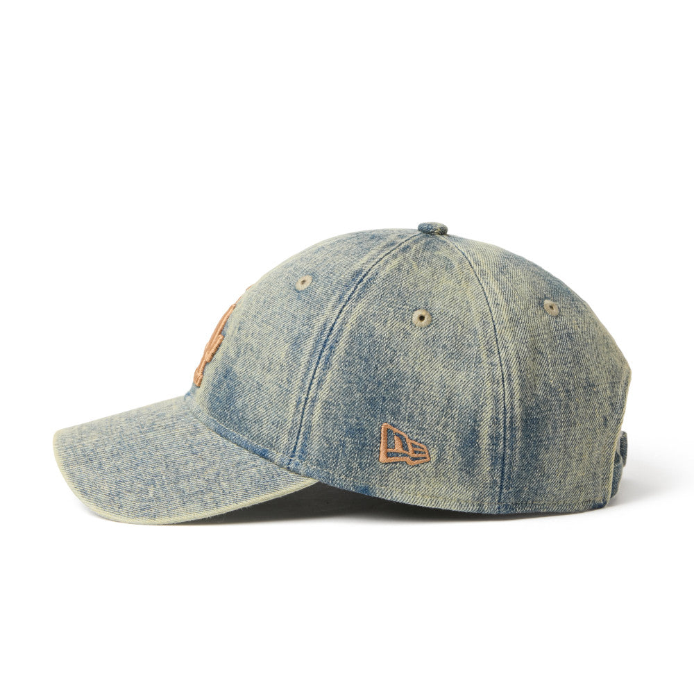 9TWENTY Los Angeles Dodgers Over Dye Denim Navy Adjustable