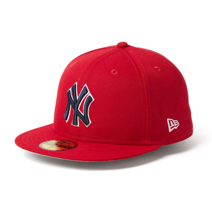 59FIFTY New York Yankees MLB Scarlet White Fitted