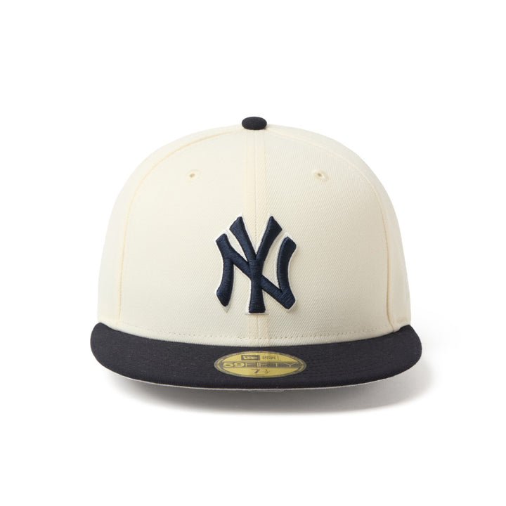 59FIFTY New York Yankees 2-Tone Navy Visor Chrome White Fitted