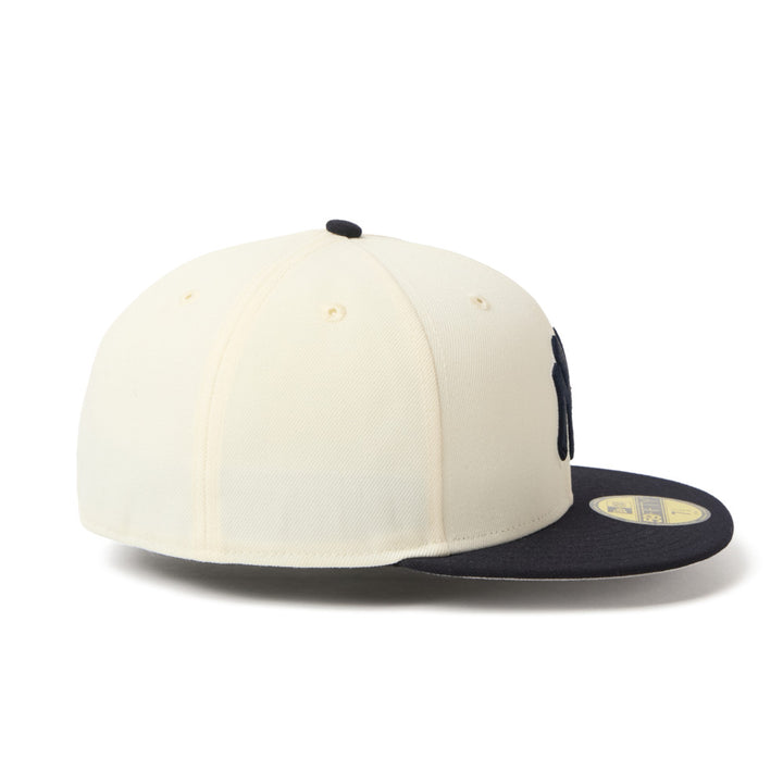 59FIFTY New York Yankees 2-Tone Navy Visor Chrome White Fitted