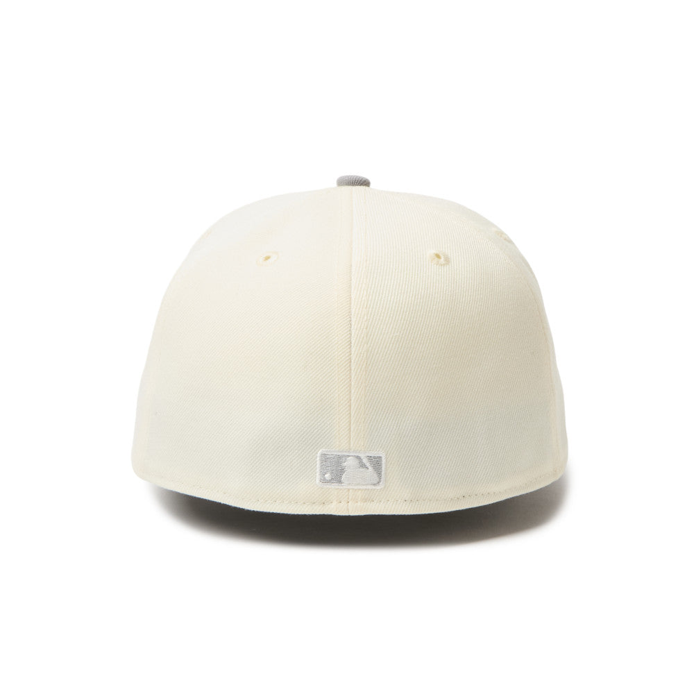 59FIFTY Los Angeles Dodgers 2-Tone Grey Visor Chrome White Fitted