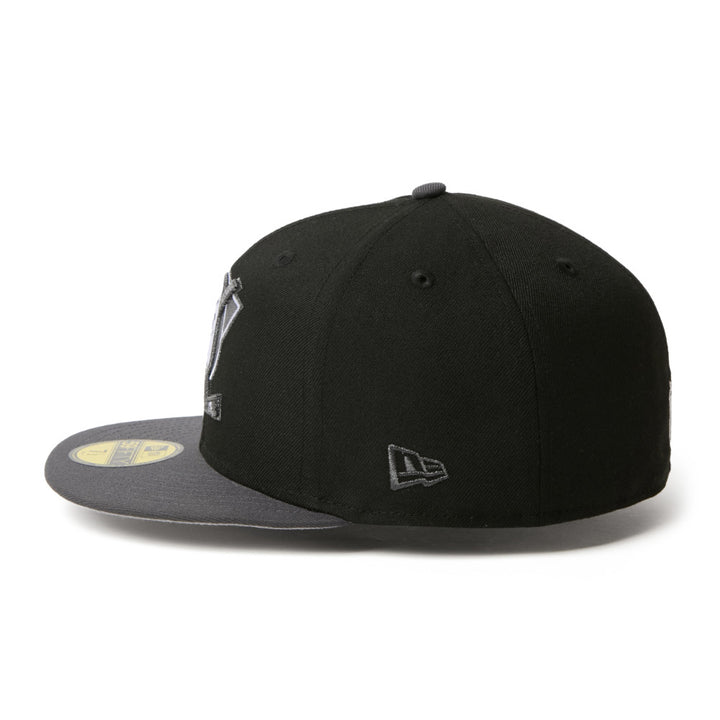 59FIFTY Anaheim Ducks 2-Tone Grey Visor Black Fitted