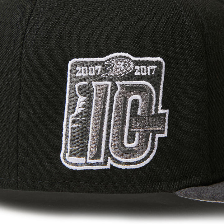 59FIFTY Anaheim Ducks 2-Tone Grey Visor Black Fitted