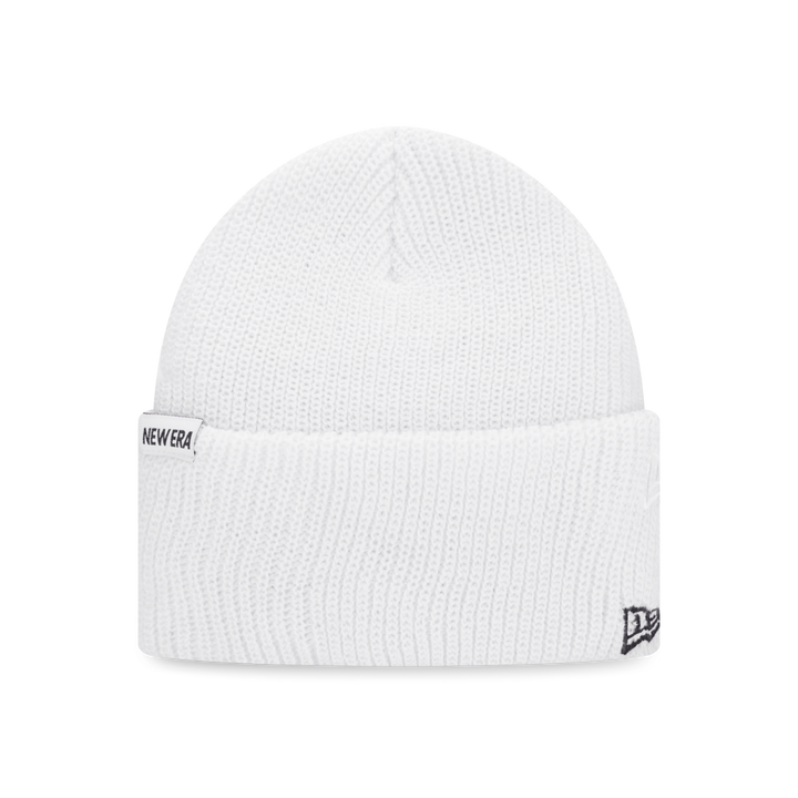 4 Seam Cuff Ivory Knit Beanie