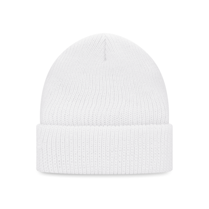 4 Seam Cuff Ivory Knit Beanie