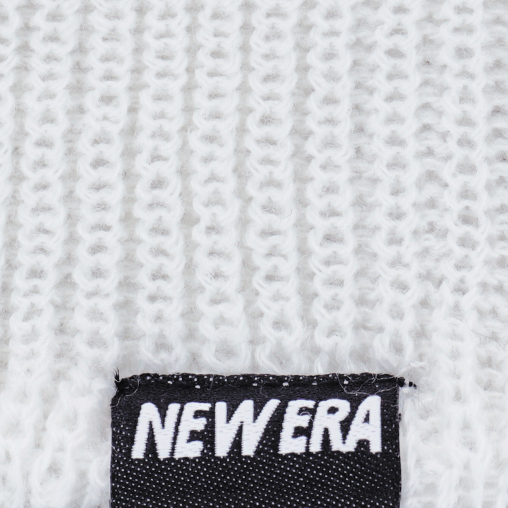 4 Seam Cuff Ivory Knit Beanie
