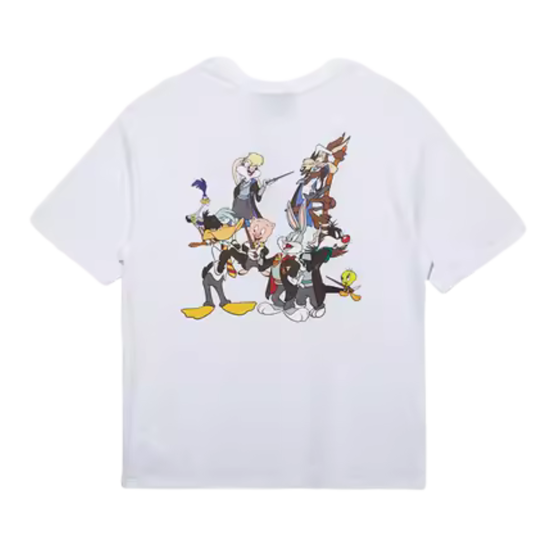 Looney Tunes X Harry Potter White Oversized Short Sleeve T-Shirt