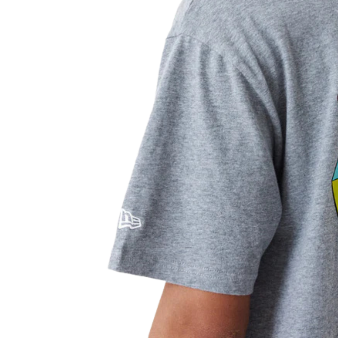 Warner Brother 100th Looney Tunes Mashup Retro Classic Heather Gray Oversized Short Sleeve T-Shirt