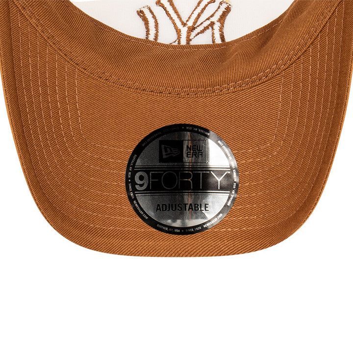 9FORTY A-Frame Trucker New York Yankees Earthtones Toasted Peanut Snapback