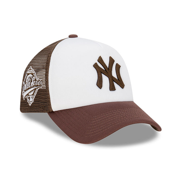9FORTY A-Frame Trucker New York Yankees Earthtones Walnut Snapback