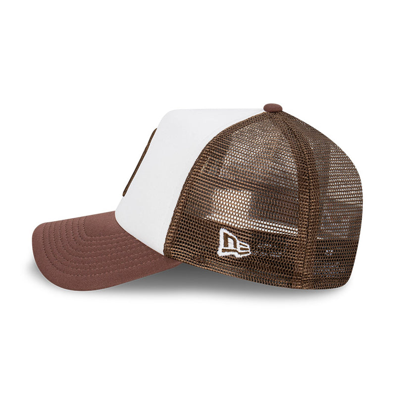 9FORTY A-Frame Trucker New York Yankees Earthtones Walnut Snapback