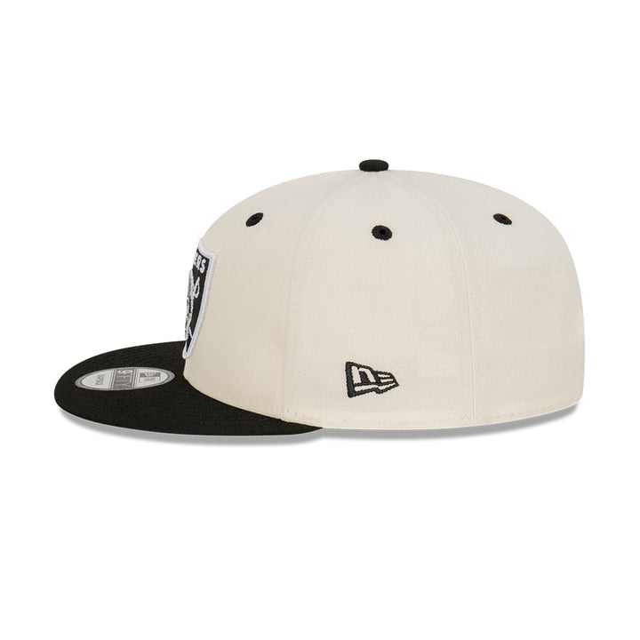 9FIFTY Las Vegas Raiders 2-Tone Black Visor Chrome White Snapback
