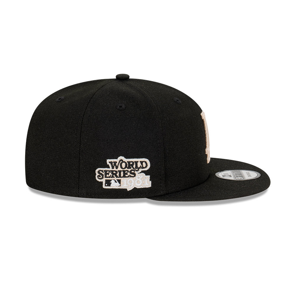 9FIFTY Los Angeles Dodgers Stone World Series Black Stone Snapback