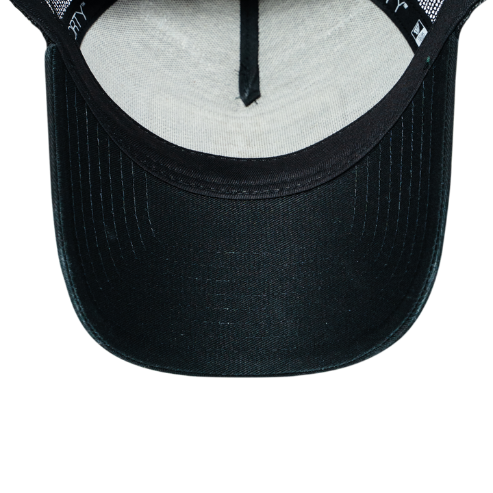 9FORTY E-Frame Trucker New Era Patch Dark Green Snapback
