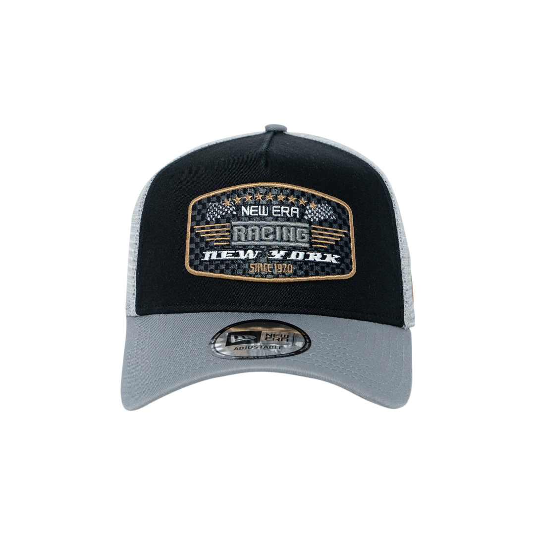 9FORTY E-Frame Trucker New Era Patch Black Snapback