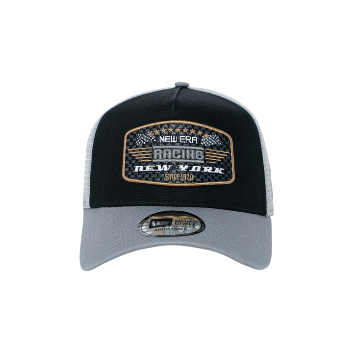 9FORTY E-Frame Trucker New Era Patch Black Snapback