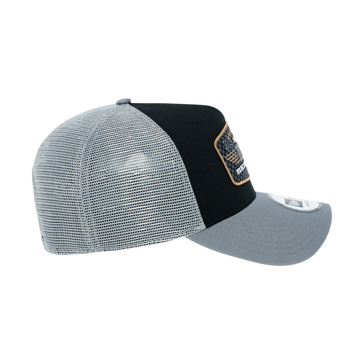 9FORTY E-Frame Trucker New Era Patch Black Snapback