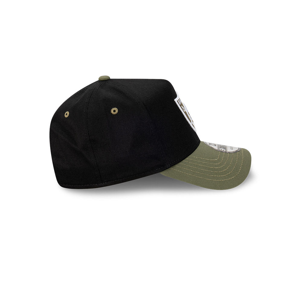 9FORTY A-Frame Las Vegas Raiders Black Olive Snapback – New