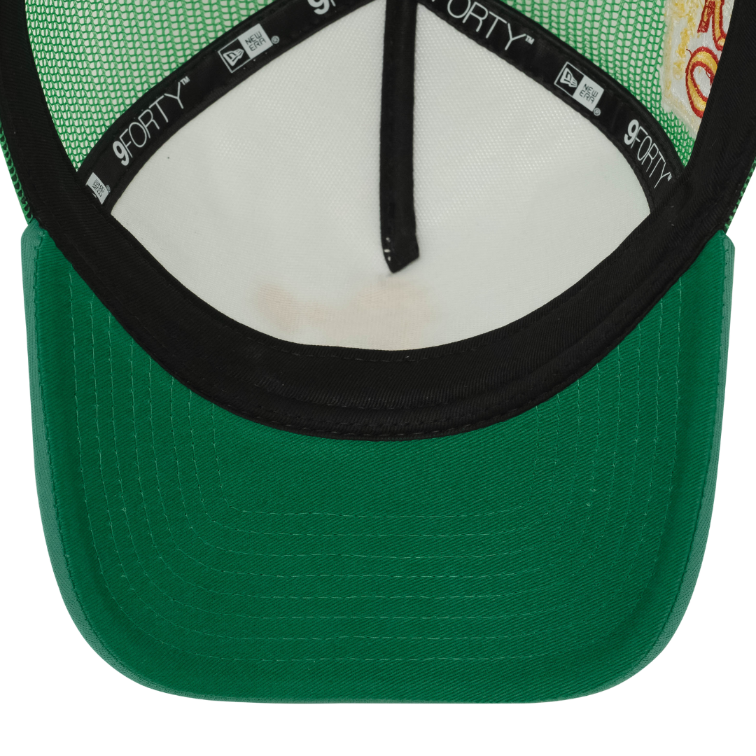 9FORTY A-Frame Trucker Oakland Athletics Check Flag Green Snapback