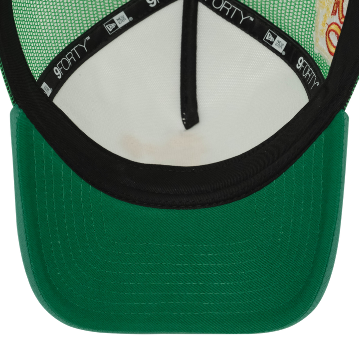 9FORTY A-Frame Trucker Oakland Athletics Check Flag Green Snapback
