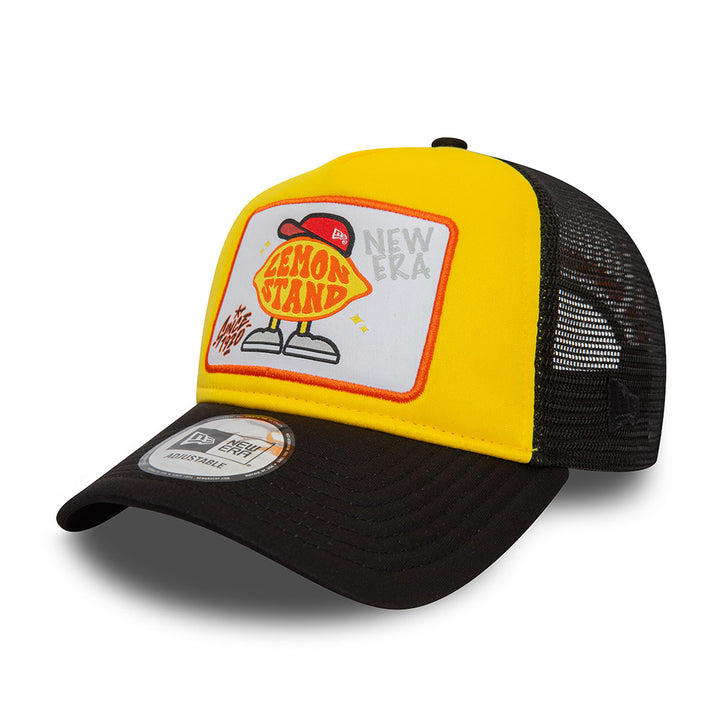 9FORTY E-Frame Trucker Graphic Fruit 2-Tone Black Rear Retro Lemon Snapback