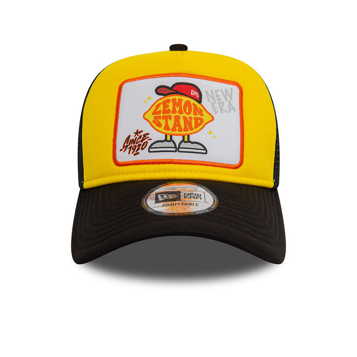 9FORTY E-Frame Trucker Graphic Fruit 2-Tone Black Rear Retro Lemon Snapback