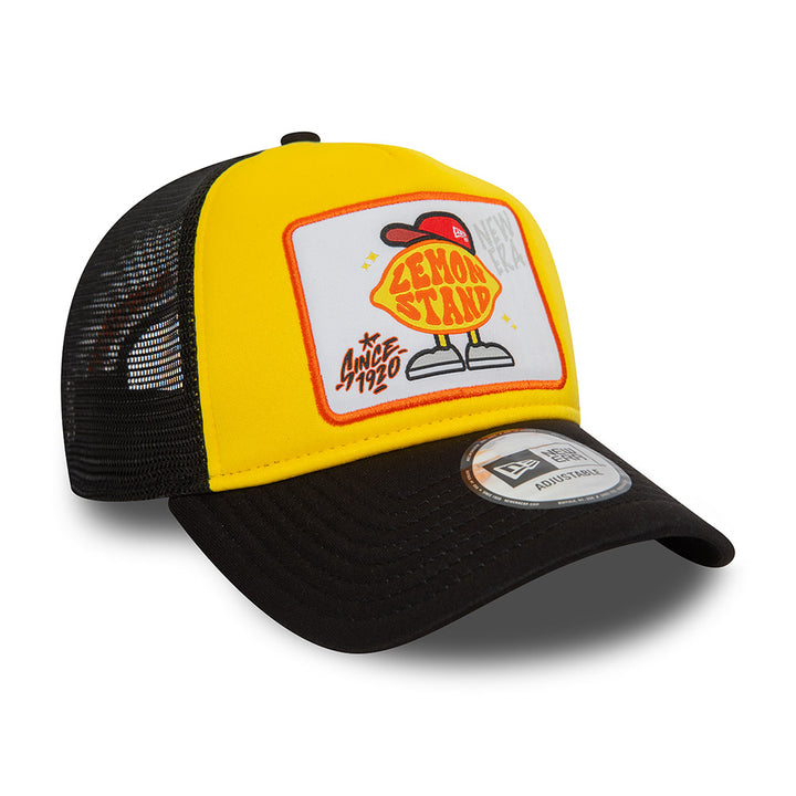 9FORTY E-Frame Trucker Graphic Fruit 2-Tone Black Rear Retro Lemon Snapback