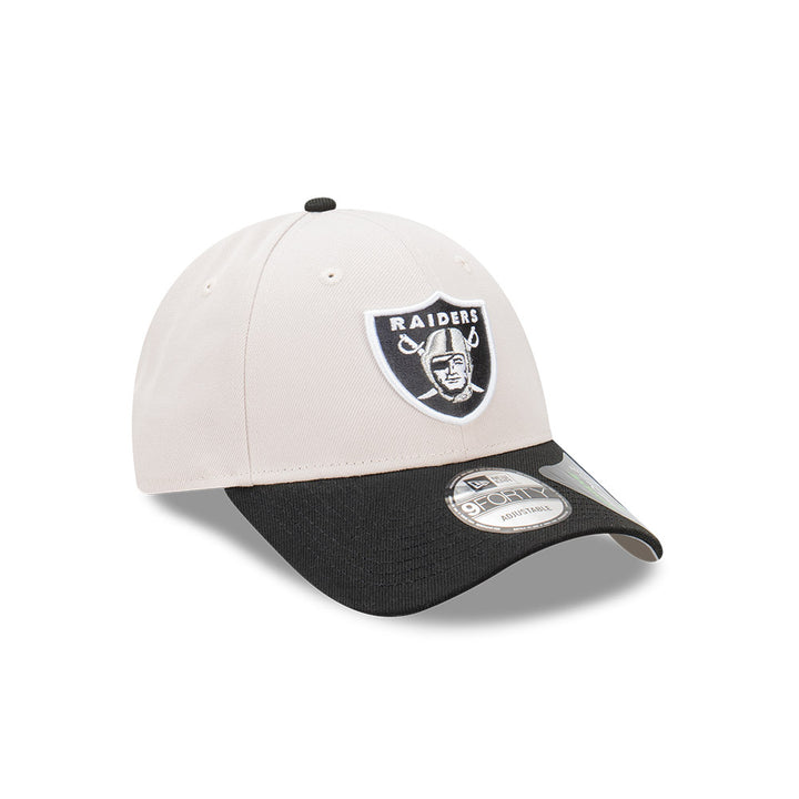 9FORTY Las Vegas Raiders 2-Tone Stone Repreve Black Visor Stone Adjustable