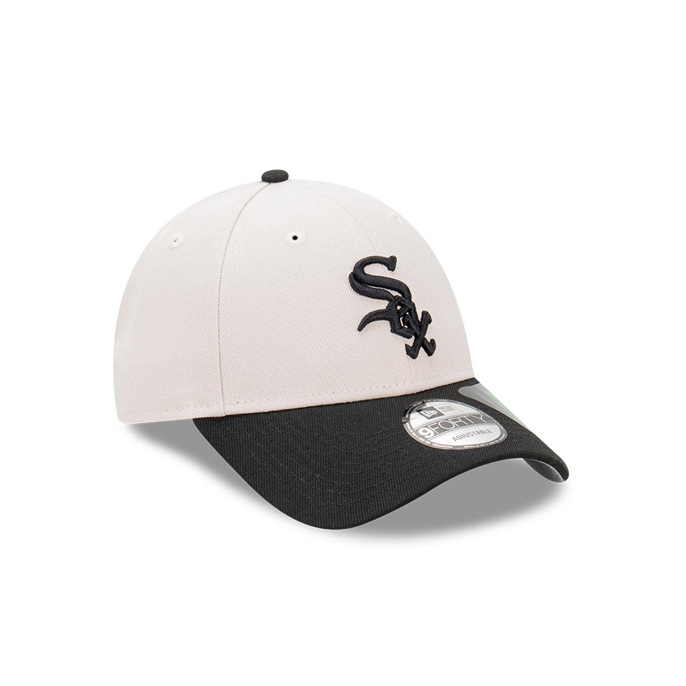 9FORTY Chicago White Sox 2-Tone Stone Repreve Black Visor Stone Adjustable