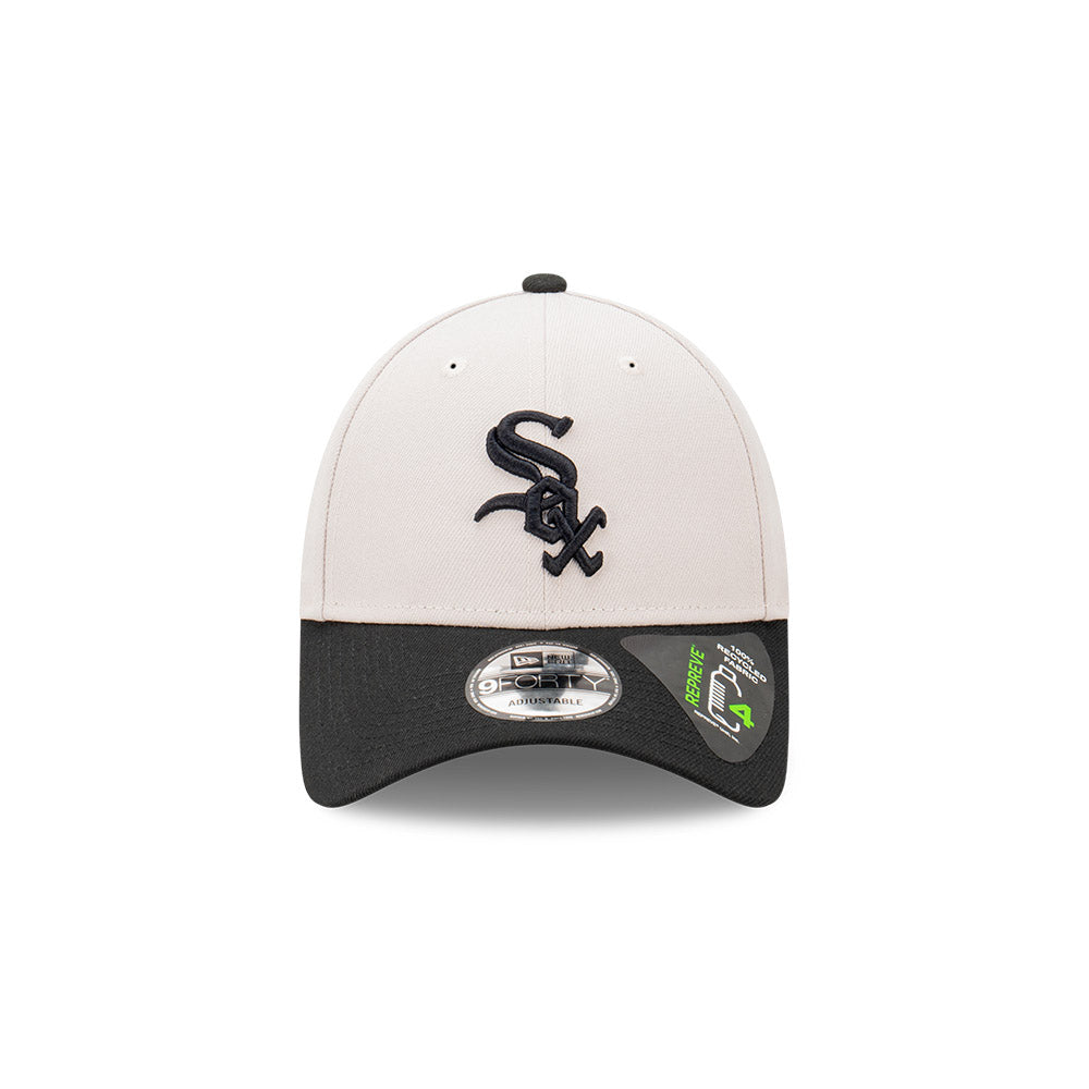 9FORTY Chicago White Sox 2-Tone Stone Repreve Black Visor Stone Adjustable