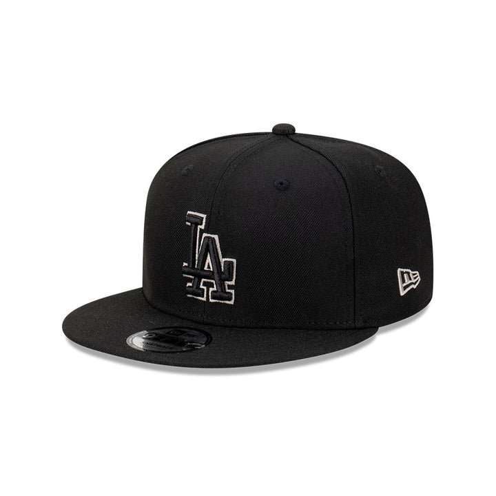9FIFTY Los Angeles Dodgers Gray Outline Repreve Black Snapback