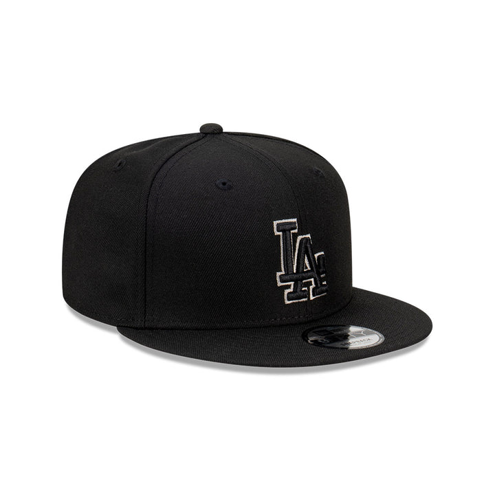 9FIFTY Los Angeles Dodgers Gray Outline Repreve Black Snapback
