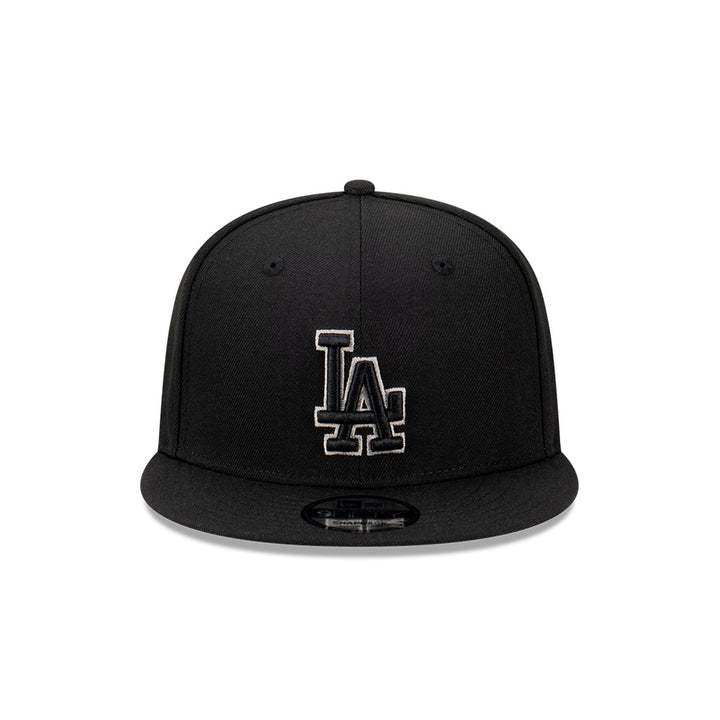 9FIFTY Los Angeles Dodgers Gray Outline Repreve Black Snapback