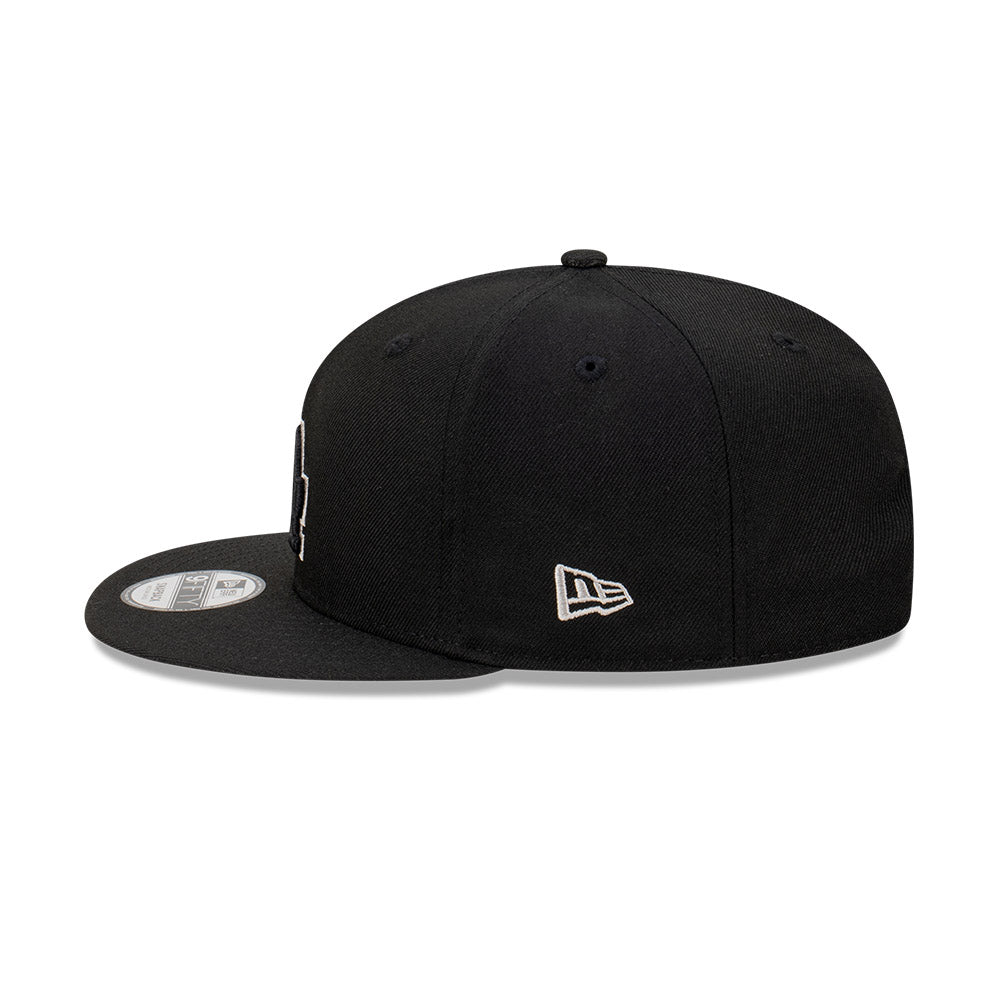 9FIFTY Los Angeles Dodgers Gray Outline Repreve Black Snapback