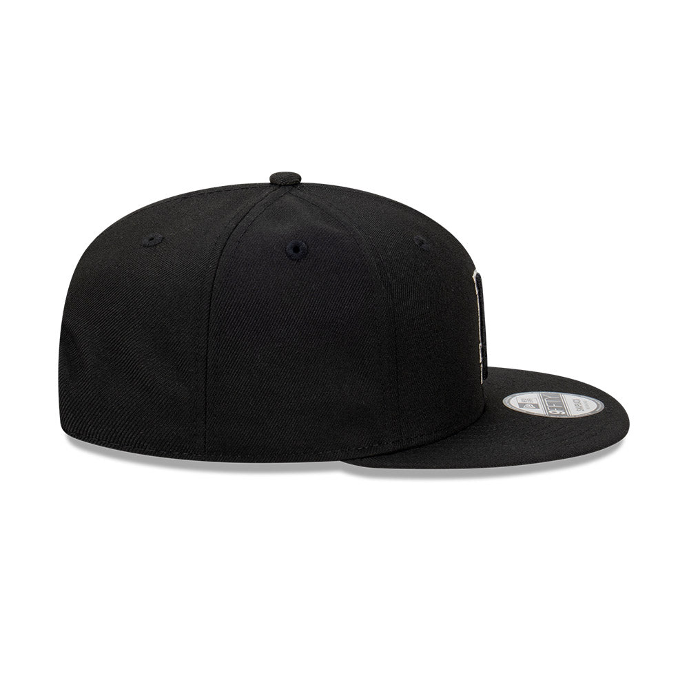 9FIFTY Los Angeles Dodgers Gray Outline Repreve Black Snapback