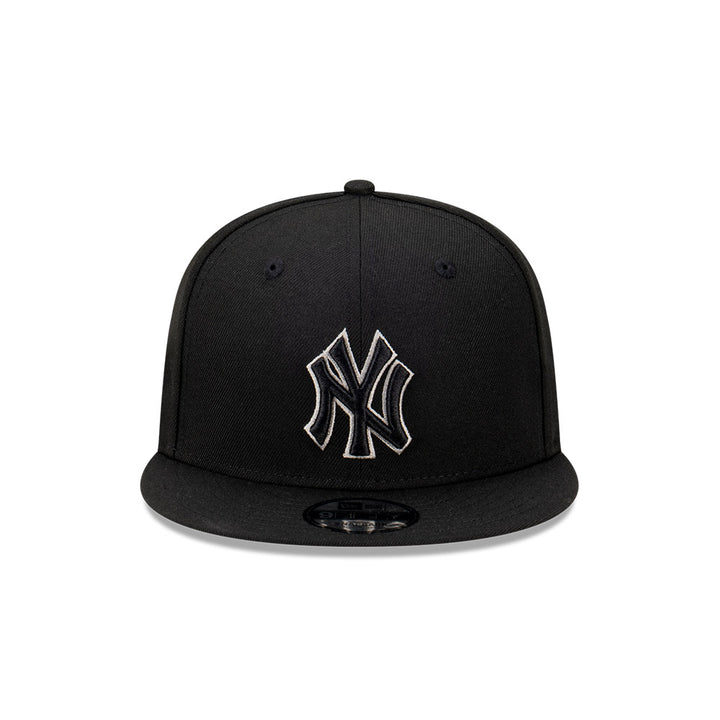 9FIFTY New York Yankees Gray Outline Repreve Black Snapback