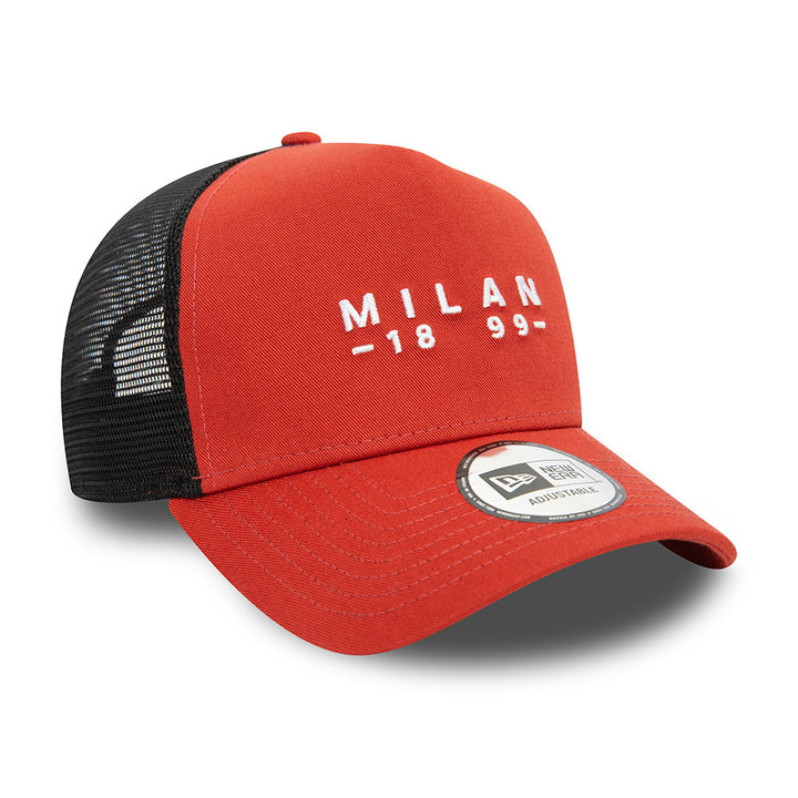 9FORTY E-Frame Trucker AC Milan Scarlet Snapback