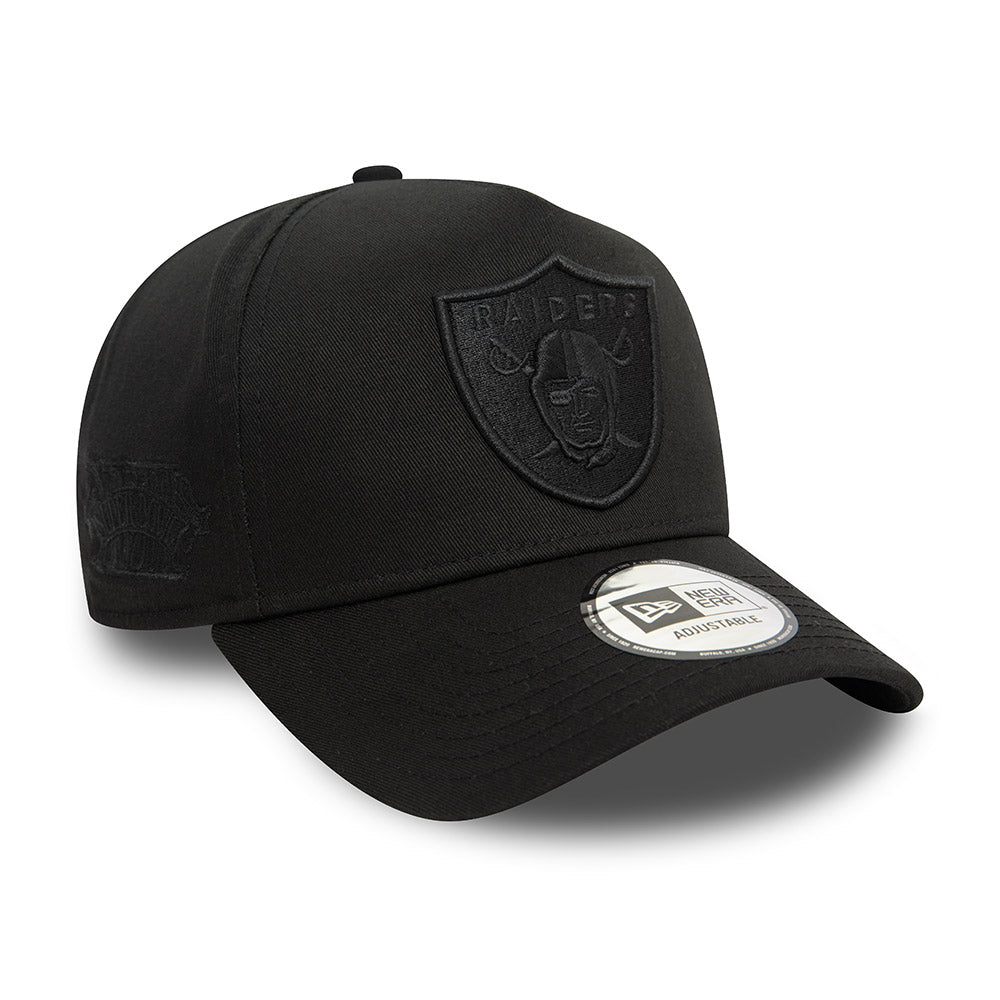 9FORTY E-Frame Las Vegas Raiders Monochrome Black Snapback