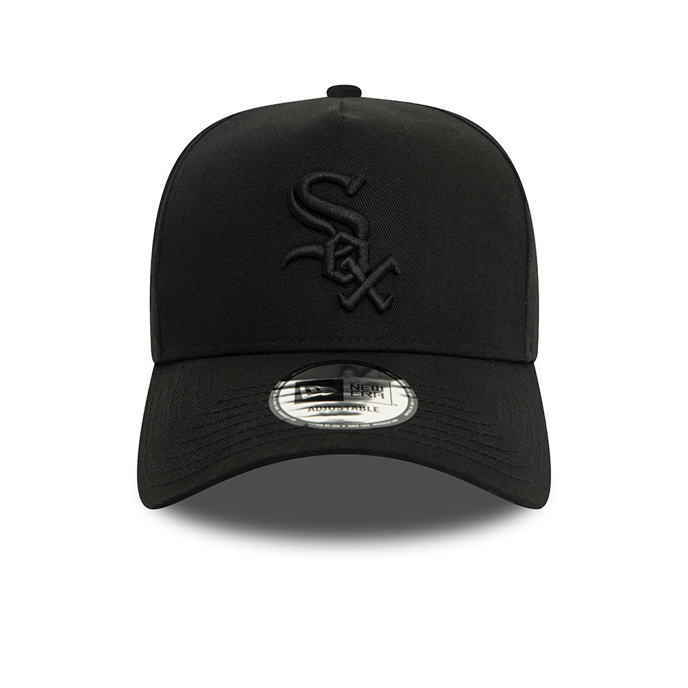 9FORTY E-Frame Chicago White Sox Monochrome Black Snapback
