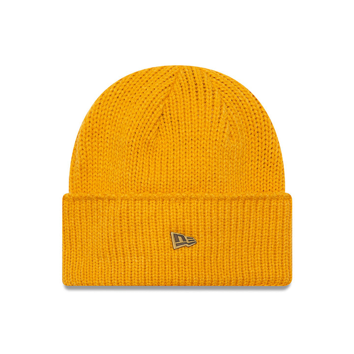 New Era Yellow Mustard Wide Cuff Beanie