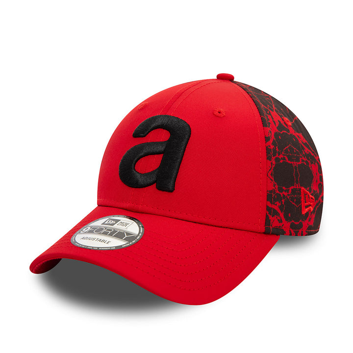 9FORTY Aprilia Crackle Print Scarlet Adjustable