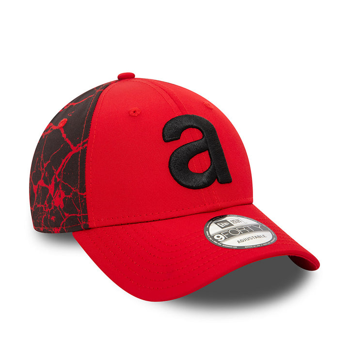 9FORTY Aprilia Crackle Print Scarlet Adjustable